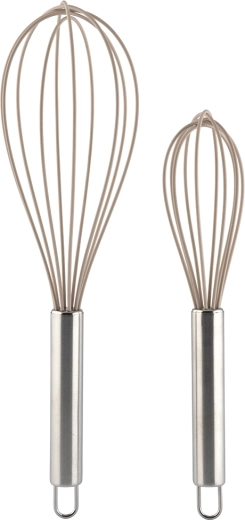 Altom Design metal whisks with silicone tips, set of 2 pcs