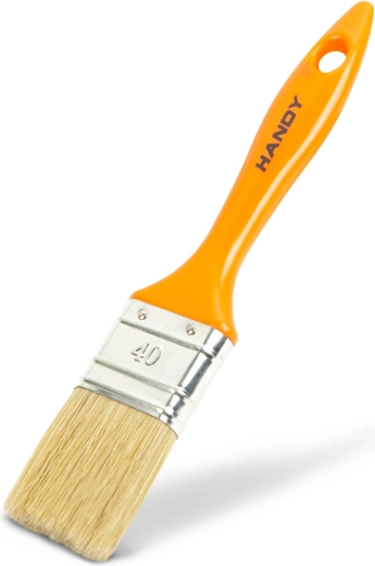 Flat paint brush with plastic handle 40 mm