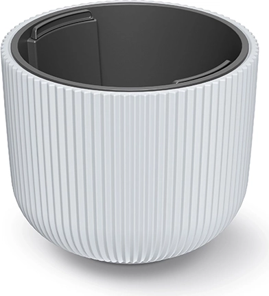 Milly flower pot with insert 20 cm, white