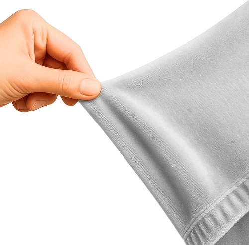 Stretch velour for a smooth fit