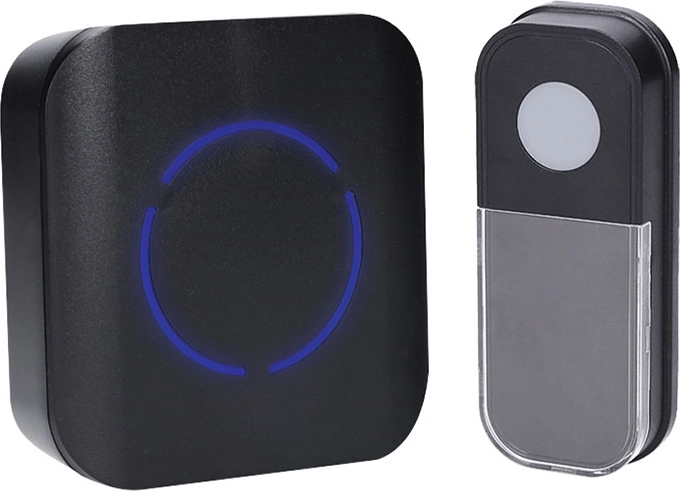 Solight wireless plug-in doorbell 180 m black with learning code