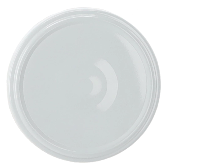 White canning lid 82 mm with 6 lugs