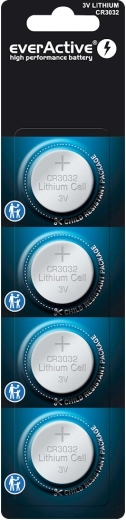 EverActive Lithium Battery CR3032 - Blister 4 pcs