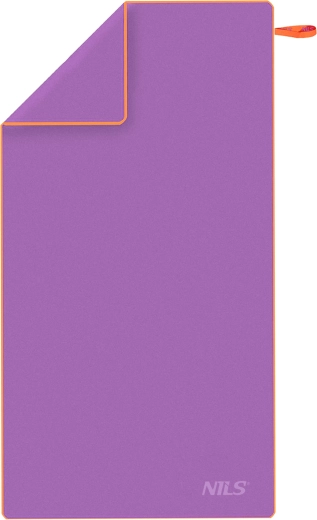 NILS microfiber quick-drying towel, purple–orange