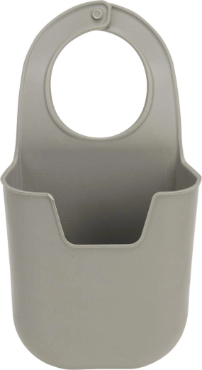 Hanging sink organizer with sponge, gray
