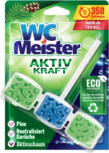 WC Block MEISTER 45 g, forest fragrance, coloring