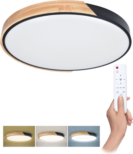 Solight LED ceiling/wall light Polia with remote control 46 W 3220 lm 40 cm dimmable CCT