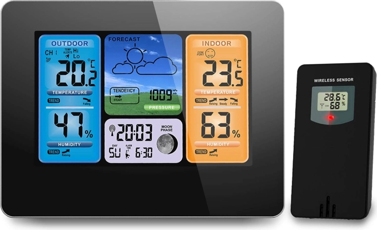 Indoor and outdoor measurements with wireless sensor