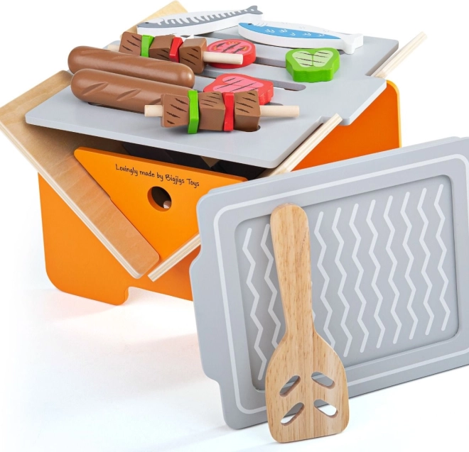 Дървен настолен грил от Bigjigs Toys