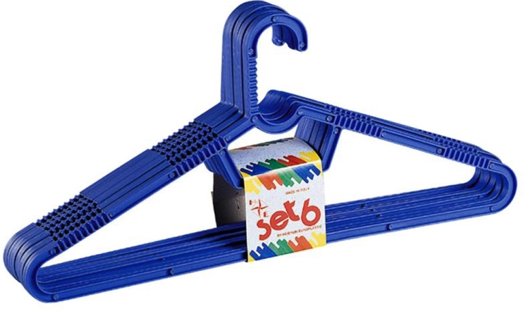 HEIDRUN Plastic Hangers, Set of 6