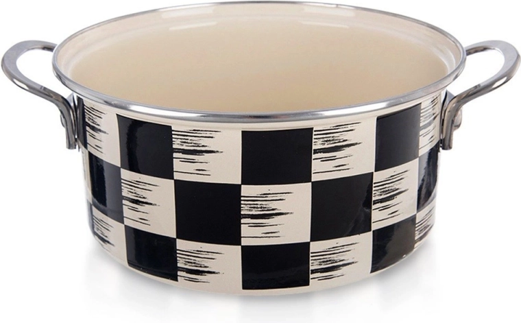 Enamel Pot Checkered 22 cm, 3 l