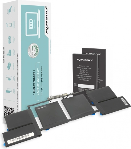 Movano A1820 Battery for Apple MacBook Pro 15 A1707 6667 mAh 76 Wh