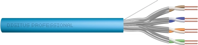 Telecommunication Installation Cable Cat.6A U/FTP LSOH 100m Blue