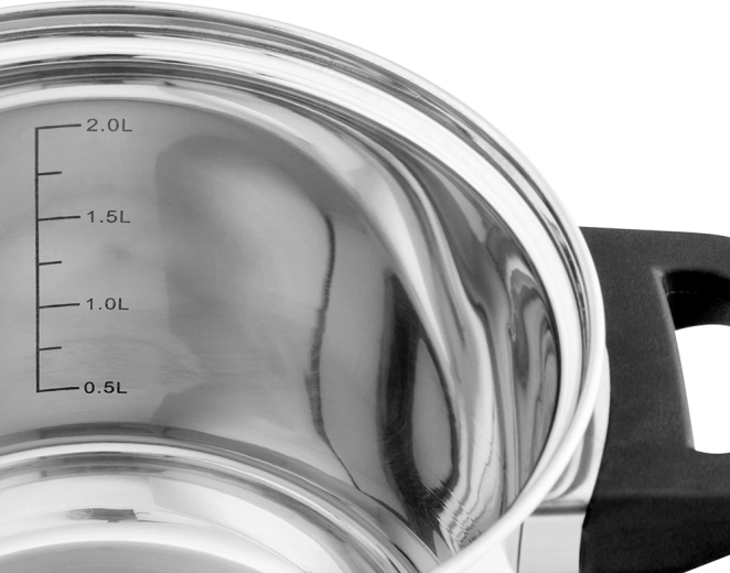 Internal volume scale for precise measuring