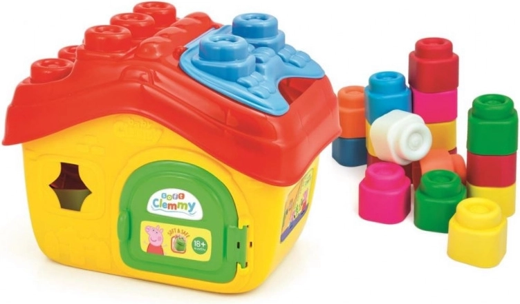 Меки строителни блокчета CLEMENTONI Clemmy – къщичка PEPPA PIG