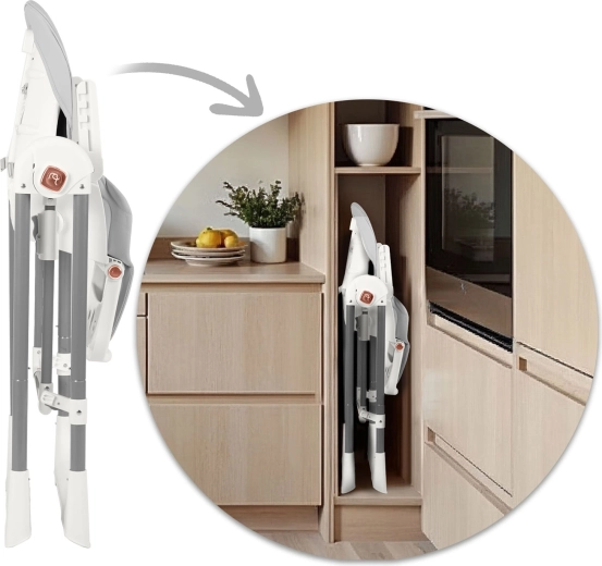 Easy cleaning and space-saving design