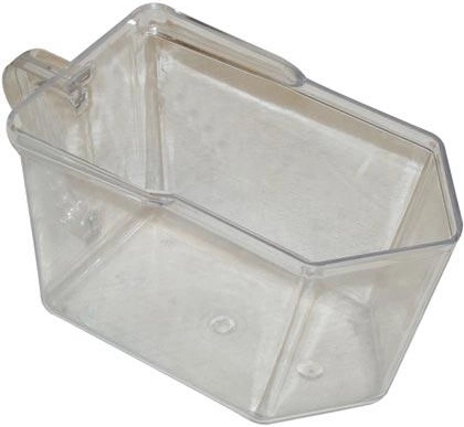 Clear plastic kitchen storage container 10 × 12 × 19.5 cm