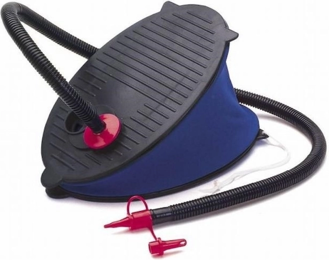 Foot pump for inflating and deflating