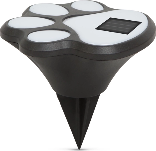 Solar LED garden light in the shape of a paw - 1 piece
