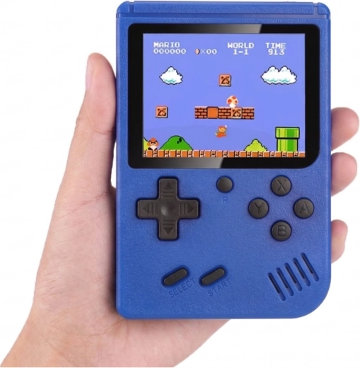 Преносима игрова конзола SUP с 400 игри, синя, за един играч