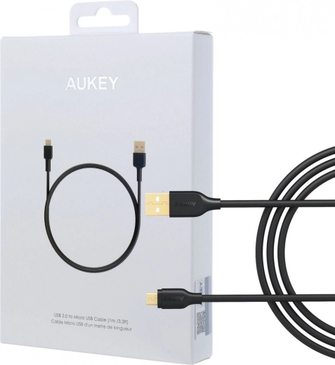 Fast-charging micro USB cable AUKEY 1 m, USB-A, 480 Mb/s