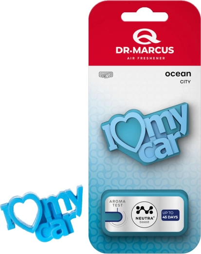 Dr. Marcus City I Love My Car Ocean car air freshener