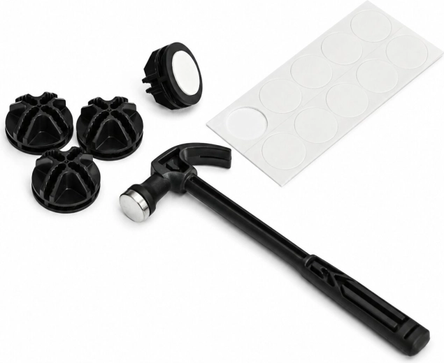 Complete assembly kit including anti-slip pads