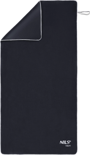 NILS Aqua NAR14 terry microfiber towel black 160 × 80 cm