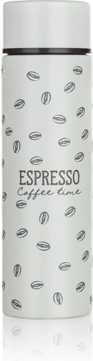 Мини неръждаема термос-бутилка за кафе Espresso 140 мл, сива