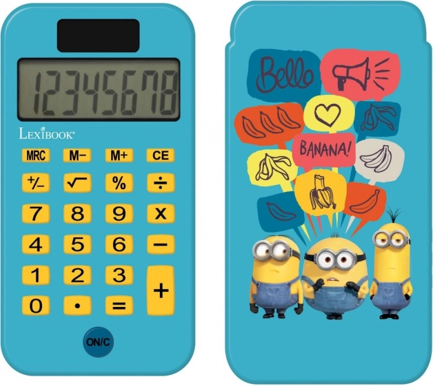 Джобен калкулатор LEXIBOOK с мотив MINIONS за деца