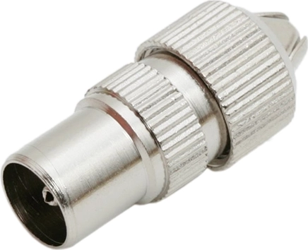 Metal TV coaxial plug