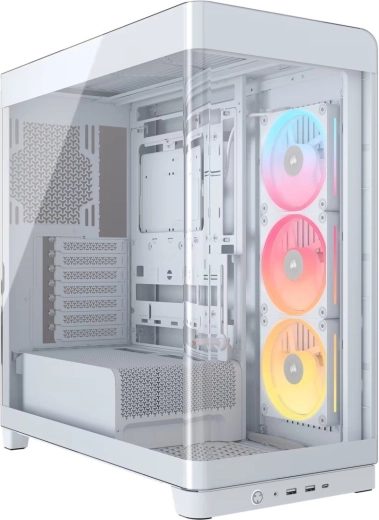 Компютърна кутия mid-tower с панорамно стъкло 4500X LX-R RGB, бяла