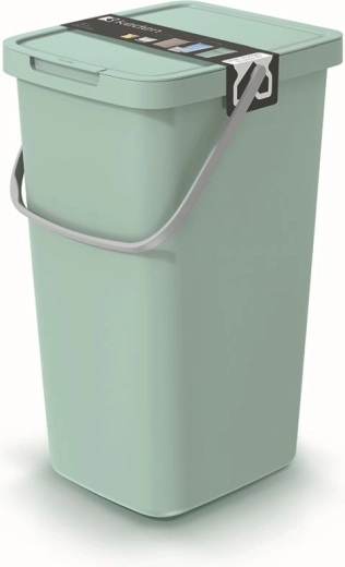 Systema Q Collect 25 l Light Green Trash Bin with Hanging Holder
