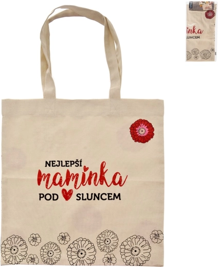 Памучна пазарска чанта „НАЙ-ДОБРАТА МАМА“