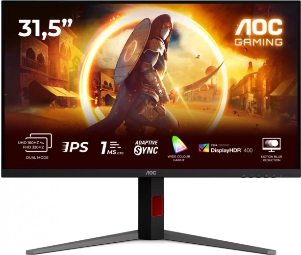 монитор 31,5" aoc u32g4u fast ips 4k 160 hz hdmi a displayport