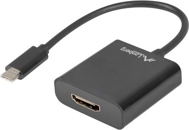 USB‑C към HDMI адаптер, 15 см, черен