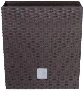Rato Square Planter 32.5 × 32.5 × 61 cm, dark brown