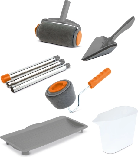 Paint Roller with Paint Reservoir, 6-Piece Set