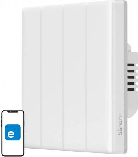 Интелигентен сензорен стенен Wi‑Fi ключ Sonoff TX T5 4C