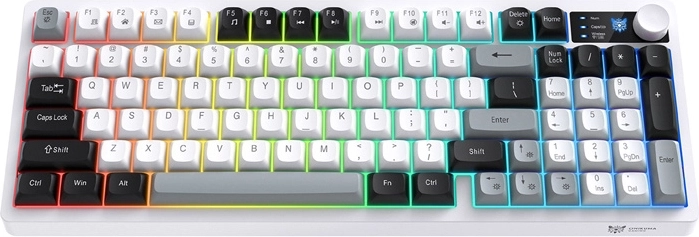 Onikuma MT902 Wireless Gaming Keyboard 2.4 GHz RGB (Black & White)