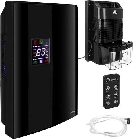 Обезвлажнител за въздух Zortiva 90 W с хигростат, таймер и дистанционно управление