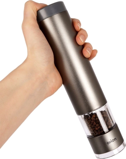 Adjustable grind size and safety lock