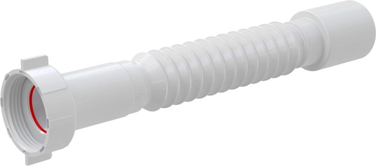 Flexi connection 5/4" x 40 mm, adjustable polypropylene waste hose