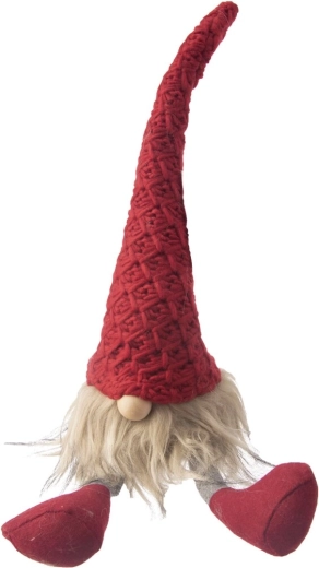 Red Plush Gnome – Christmas Decoration 42 cm