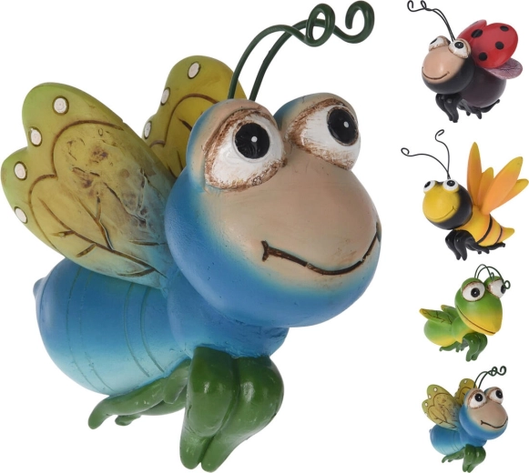 Hanging insect decoration from polyresin 11 × 6 × 9 cm, mix of 4 designs