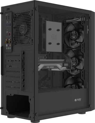4× pre-installed PWM fans Fury SAI S12