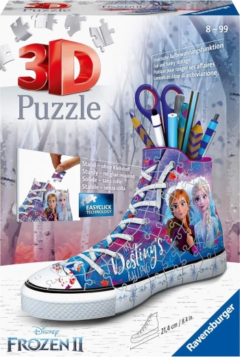 Ravensburger 3D пъзел кец „Ледено кралство 2“ – поставка за моливи, 112 части