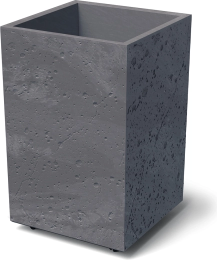Sierra Square High Planter concrete effect 38.5 cm marengo
