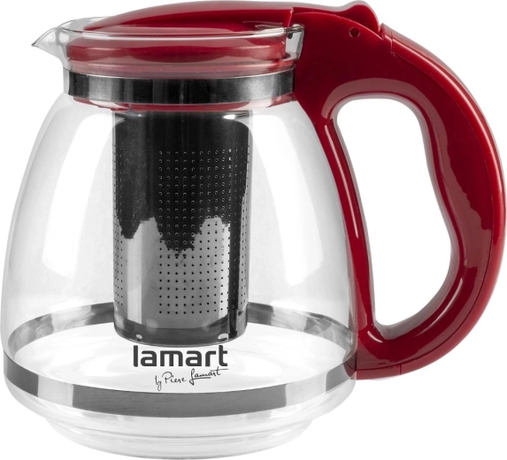 Glass Tea Pot Lamart Verre 1.5 l Red