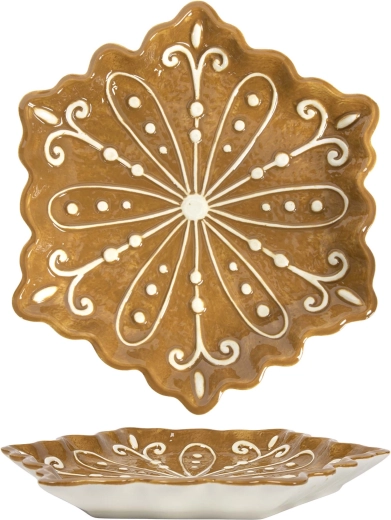Christmas square plate 22.5 × 22.5 cm